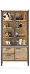  Vitrina Metalo stejar 100/42/200 cm (36338-RWB) Vitrina
