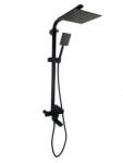 Mixxus Coloana de dus Mixxus KUB-009-J NEGRU, 120 cm baterie si para, monocomanda, furtun flexibil (etf-8482)