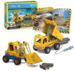 CubicFun - Joc Educativ STEM National Geographic puzzle 3D Mini incarcator si Basculanta (CUDS1132h)