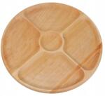ATELIER 49 Tava Rotunda din Lemn de Fag, Rotativa, 5 compartimente, Φ33 cm (ATE49-TR33CM) Tava