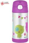Thermos Termos pentru copii Thermos cu pai, 355 ml, pisică