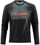 CUBE Tricou CUBE Edge, negru/portocaliu (S)