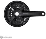 Shimano Pedalier Shimano Altus FC-MT210, 175 mm, 44/32/22T, 3x9, din două piese, cu protecție, fără rulment
