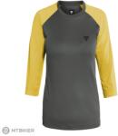 Dainese Tricou damă Dainese HG Bondi, gri închis/galben (L)