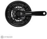 Shimano Pedalier Shimano Tourney FC-TY501, 170 mm, 3x8, 48/38/28T, pătrat