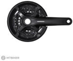 Shimano Pedalier Shimano Altus FC-MT210, 175 mm, 40/30/22T, 3x9, din două piese, cu protecție, fără rulment
