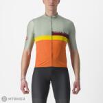 Castelli Tricou Castelli A BLOCCO, verde/burgundy/mango (M)