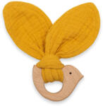 NEW BABY Baba rágóka madárral New Baby Bird mustard