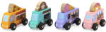 Viga Toys Fából készült élelmiszer-autók Viga