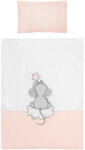 Belisima 6-részes ágyneműhuzat Belisima Cute Mouse 100x135 rózsaszín - babamamakozpont