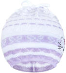 NEW BABY Kötött sapka New Baby cica lila - babamamakozpont