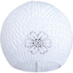 NEW BABY Kötött sapka New Baby virág fehér - babamamakozpont