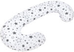 New Baby Univerzális szoptatós párna C alakú New Baby szürke csillagok - babamamakozpont