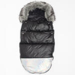 NEW BABY Luxus lábzsák szőrmével Shine New Baby fekete ezüst szín