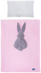 Belisima 6-részes ágyneműhuzat Belisima Nyuszi 90/120 rózsaszín-szürke - babamamakozpont