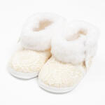 NEW BABY Baba téli csipke csizma New Baby 0-3 h bézs - babamamakozpont