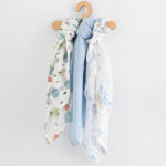 New Baby Pamut pelenka nyomtatással New Baby 70x80 cm 3 db FIÚ - babamamakozpont