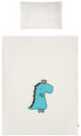Belisima 3-részes ágyneműgarnitúra Belisima Dino 3D 100/135 krémszínű-türkiz - babamamakozpont
