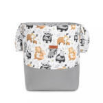 Sensillo játékkosár Medium szürke állatok