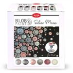 Viva Decor Pöttyöző festék készlet, Blob paint, 6x90 ml - Ezüst hold
