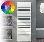 Cordivari Dory 400x784 fehér design törölközőszárító. Rendelhető fekete piros kék sárga zöld barna lila narancs drapp színben (COR_DORY_400X784_RADIATOR_FEH)