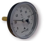  Hüvelyes hőmérő 1/2" csatlakozás 0°-120°C hőmérséklet tartomány (APATOR_HOMERO_1-2ZOLL_0-120)