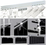 NEW ENERGY Korlátra szerelhető napelem tartó konzol 90° dőlésszög 175 cm hosszúságig (NAPELEM_KONZ_KOR_175CM_90)