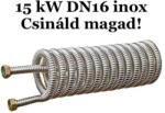 GRAVIKOL Csináld magad hőcserélő akció! 15 kW DN16 inox gégecsőből 3/4" csatlakozóval házilag elkészíthető (15KWINOXDN16-HOCSERELO_HAZILAG_CST)