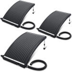 NEW ENERGY Medence fűtő szolár panel 3 darabos szett 110x65x7cm medencefűtés antracit napkollektor napkollektor solar fűtés (MEDENCE_SOLAR_PANEL_3DB_075_12L)