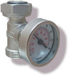 RAKY Csőhálózatba építhető hőmérő hőmérséklet mérő 3/4" kontakt hőmérő fűtési rendszer beépíthető hömérséklet mérő (HOMEREO_0-80_34Z_CSOHALOZATBA)