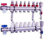 LEDNET Fűtési osztó-gyűjtő 7 körös áramlásmérős fűtési elosztó padlófűtés számára (OSZTO_GYUJTO_7KOR_ARAMLASMERO)