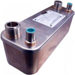 LEDNET Gáz-folyadék hőcserélő Freon hőcserélő 50 lemezes Ba-26-50-F hűtőközegekhez 1, 30m2 (HOCSERELO_BA-26-50-F)