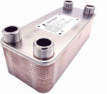  Lemezes hőcserélő 30 lemezes 175kW 4x1 külső csatlakozással (BA-32-30_lemezes_hocserelo)