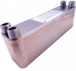  Lemezes hőcserélő 40 lemezes 165kW 4x3/4 külső csatlakozással (BA-23-40_lemezes_hocserelo)