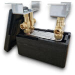 5202307111001 Lemezes hőcserélő szigeteléssel 50 lemez 210kW 3/4" külső csatlakozással, tartószerkezettel és szigeteléssel Ba-23-50 (BA-23-50_KOMPLETT_SZETT)