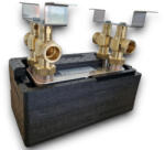 5202307121217 Lemezes hőcserélő 20 lemezes 125kW 1" külső csatlakozású, tartószerkezettel és szigeteléssel Ba-32-20 (BA-32-20_KOMPLETT_SZETT)