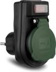 REV Ritter Prelungitor REV Adapter w. switch IP44 black-green (0020190502)