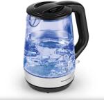 Gourmetmaxx üveg vízforraló rozsdamentes acél, fekete 1, 7L 2200W (DS11330-L)