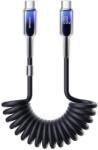 JOYROOM Cablu Date si Incarcare USB-C - USB-C Joyroom S-A43 Crystal, 60W, 1.5m, Negru - evomag