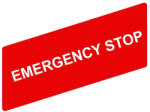 Schneider Electric Easy Harmony XB2 - ZBY04330C - Felirati tábla, 8x27 mm, jelölt EMERGENCY STOP, műanyag (ZBY04330C)