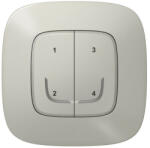 Legrand Valena Allure Netatmo alumínium okos vezeték nélküli 4-es szcenárió kapcsoló (elemes távvezérlő), falon kívüli, 1-es kerettel 752768 Legrand (752768)