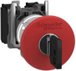 Schneider Electric Harmony XB4 - ATEX D - XB4BS9445EX - komplett gombafejű vészkioldó 40mm, Ø22, 1NO+1NC, 455 kulcsos, piros (XB4BS9445EX)