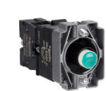 Schneider Electric Easy Harmony XB2 - ZB2BWM31C - Világító aljzat, gallér, zöld LED, fém, (ZB2BWM31C)