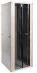 Legrand EVO22U6060 Evoline/Estap fali rack szekrény 19' ' 22U 600x600x1004mm szürke szimpla üvegajtó / kidönthető hátlap (EVO22U6060)