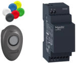 Schneider Electric Harmony XB5R - XB5RMB03 - vezetéknélküli műanyag nyomógomb készlet (nyomógomb+vevő) , 24VDC, Zigbee, nem programozható (XB5RMB03)