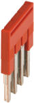 Schneider Electric Linergy TR terminals blocks - NSYTRAL24 - Dugaszolható áthidaló 4 láb 2, 5 mm2 - es sorkapocshoz piros (NSYTRAL24)