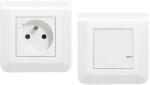 Legrand 077734L Program Mosaic előre párosított csatlakozóaljzat szett 1 db okos csatlakozóaljzatból és 1 db szimpla távvezérlő kapcsolóból álló készlet (077734L)