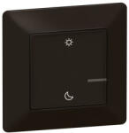 Legrand Valena Life-Netatmo okos vezeték nélküli ébredés/elalvás szcenárió kapcsoló (ETV), falon kívüli, 1-es kerettel, fekete - 756389 (756389)