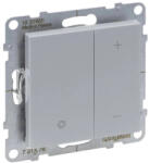 Legrand Suno nyomógombos fényerőszabályzó 125W, 2 vezetékes, alumínium - 721378A (721378A)