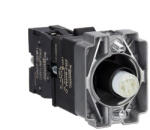 Schneider Electric Easy Harmony XB2 - ZB2BWM52C - Világító aljzat, gallér, narancssárga LED, fém (ZB2BWM52C)